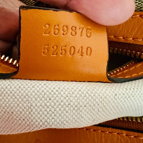 GUCCI SIGNATURE BOSTON BAG WITH DUST BAG MADE IN ITALY - Picture 11 of 15